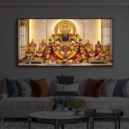 Badrinarayan Modern Luxury Backlight Horizontal Wall Art