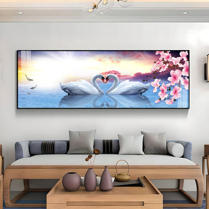 Love Of Swans Premium Acrylic Horizontal Wall Art