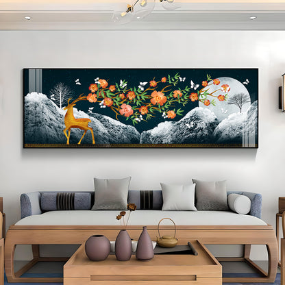 Deer At The Summit Premium Acrylic Horizontal Wall Art