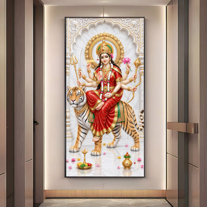 Maa Ambika Premium Acrylic Vertical Wall Art