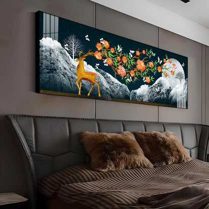 Deer At The Summit Premium Acrylic Horizontal Wall Art