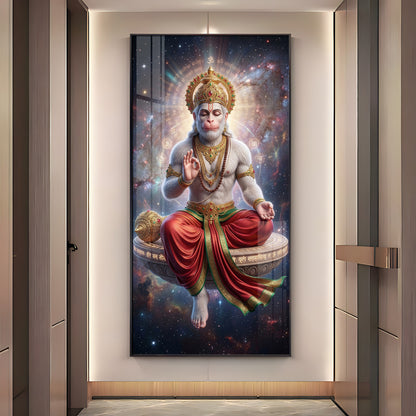 Hanuman's Blessing Premium Acrylic Vertical Wall Art