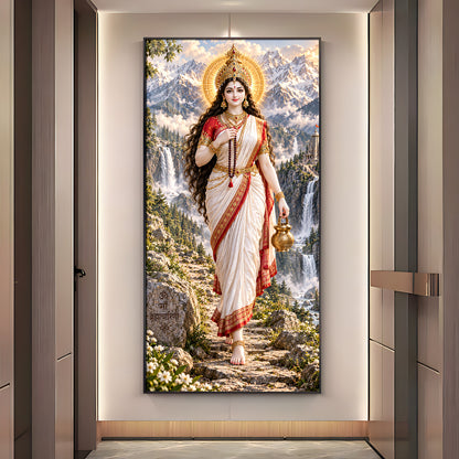 Mata Brahmacharini Premium Acrylic Vertical Wall Art
