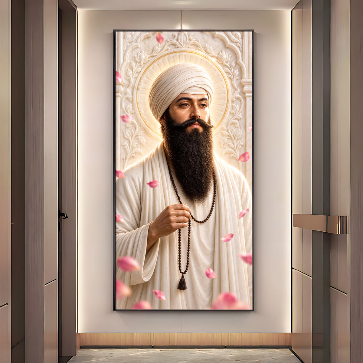 Guru Ram Das Ji Premium Acrylic Vertical Wall Art