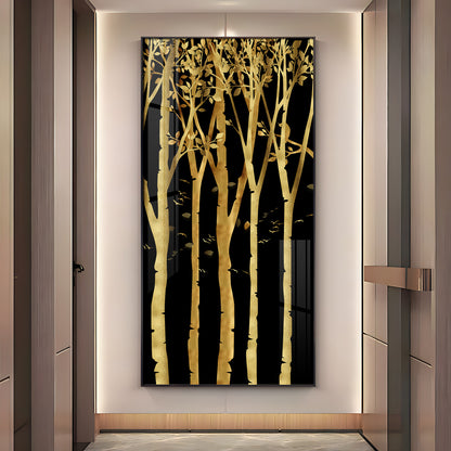 Flowers Abstract Landscape Premium Acrylic Vertical Wall Art