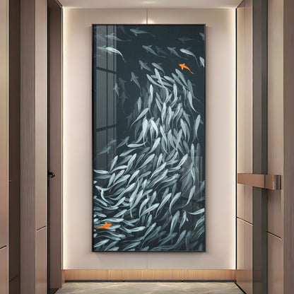 Fish Aquatic Harmony Premium Acrylic Vertical Wall Art