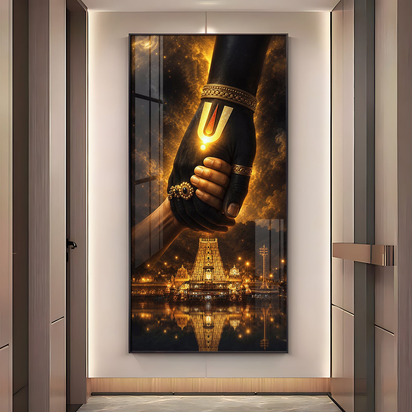 God Hand Of Spiritual Salvation Premium Acrylic Vertical Wall Art