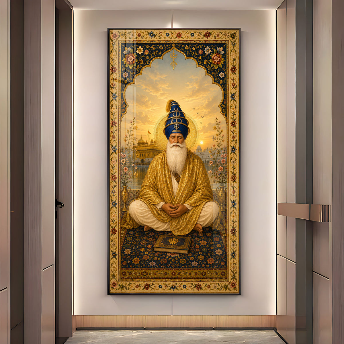 Divine Guru Ram Das Ji Premium Acrylic Vertical Wall Art