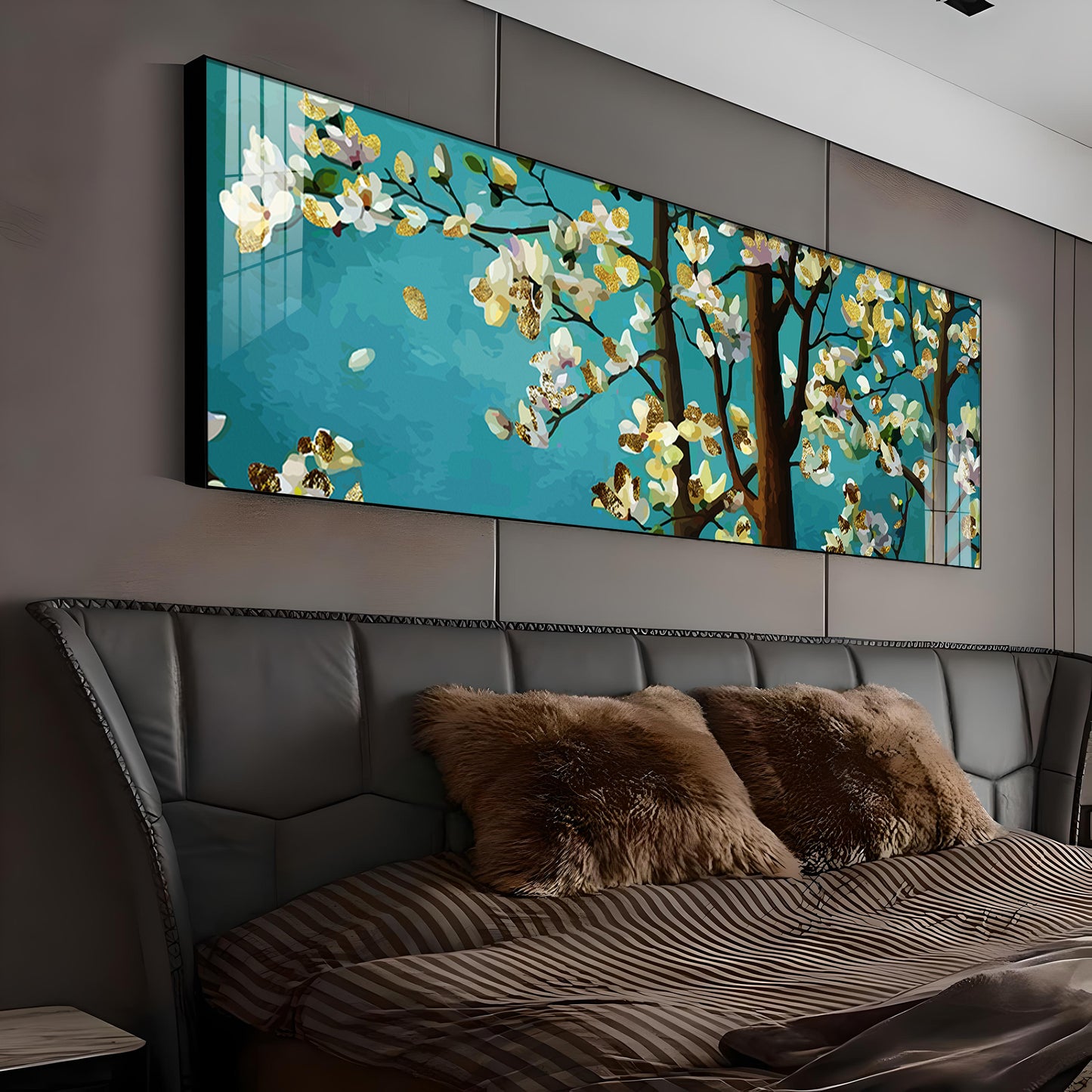 Blossom Haven Premium Acrylic Horizontal Wall Art