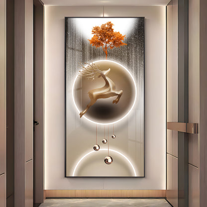Deerly Decorated Premium Acrylic Vertical Wall Art