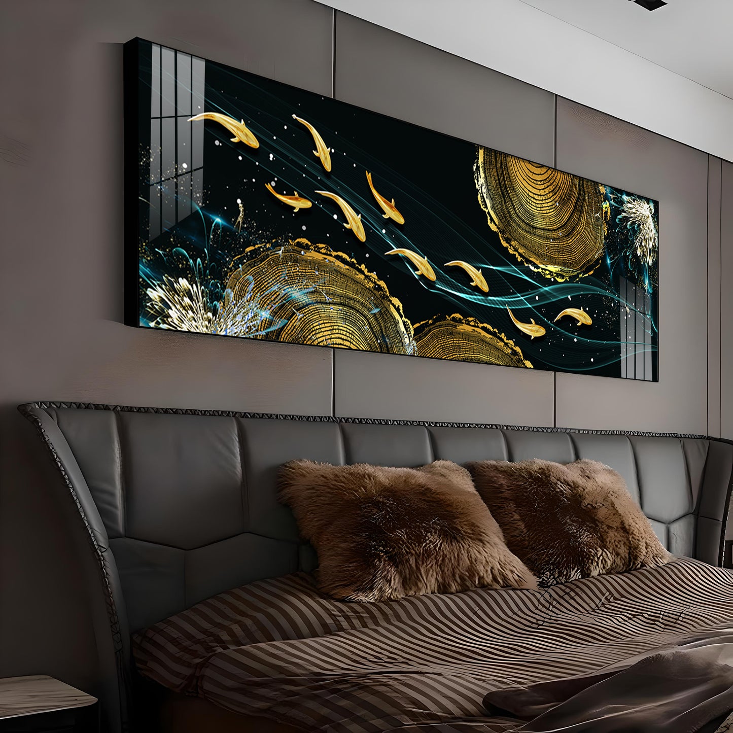 Luminous Fish Premium Acrylic Horizontal Wall Art