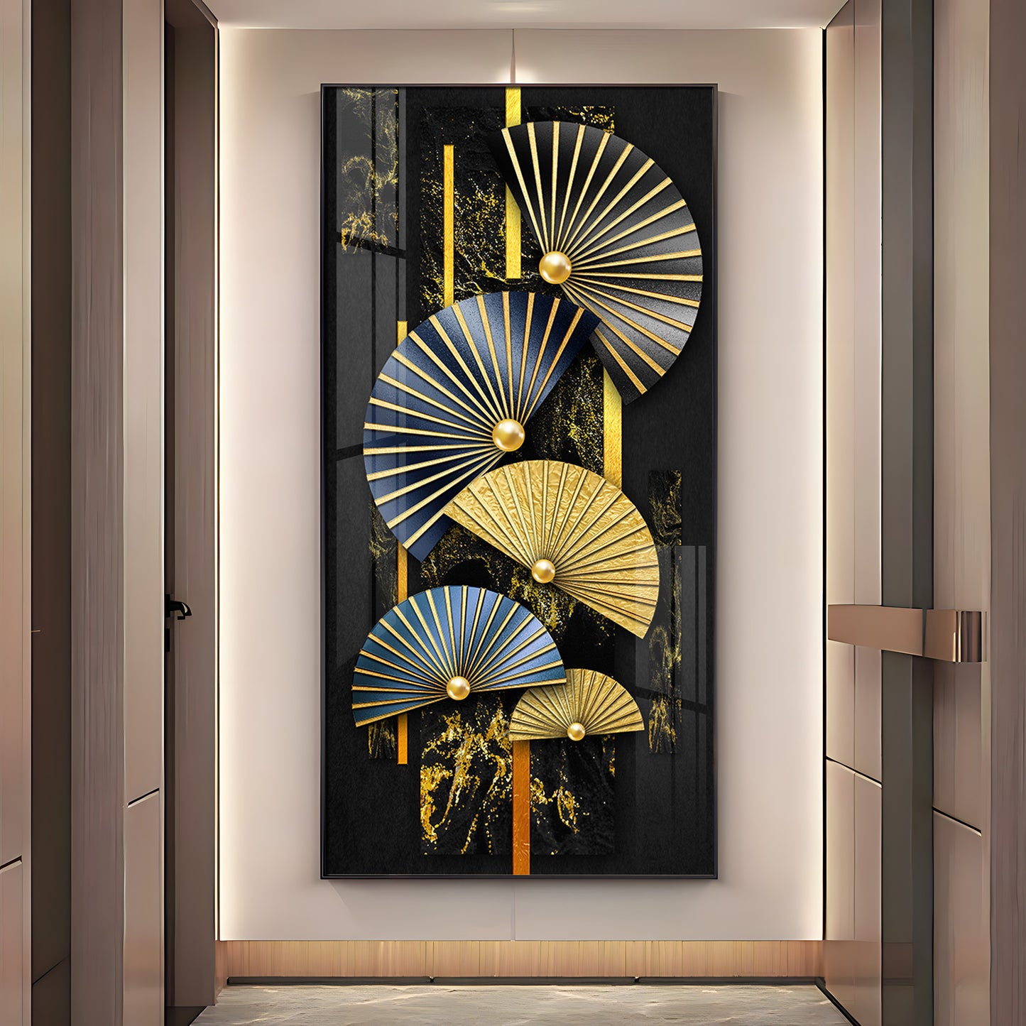 Modern Minimalist Fish Premium Acrylic Vertical Wall Art