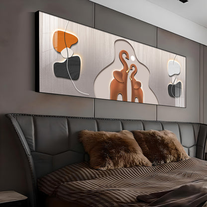 Elephant with baby Elephant Premium Acrylic Horizontal Wall Art