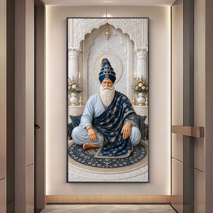 Divine Baba Deep Singh Premium Acrylic Vertical Wall Art
