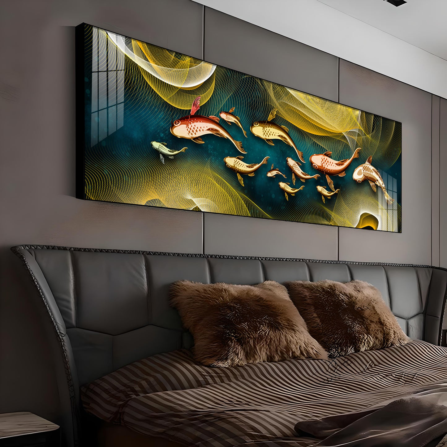 Fish Flow Collective Premium Acrylic Horizontal Wall Art