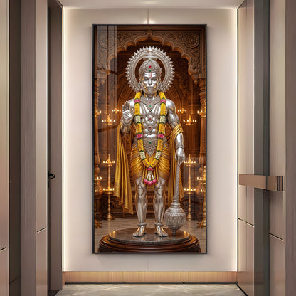 Jay Bajrangbali Premium Acrylic Vertical Wall Art