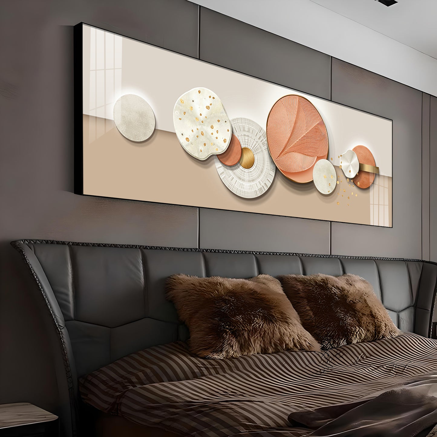 Colorful Curves Premium Acrylic Horizontal Wall Art
