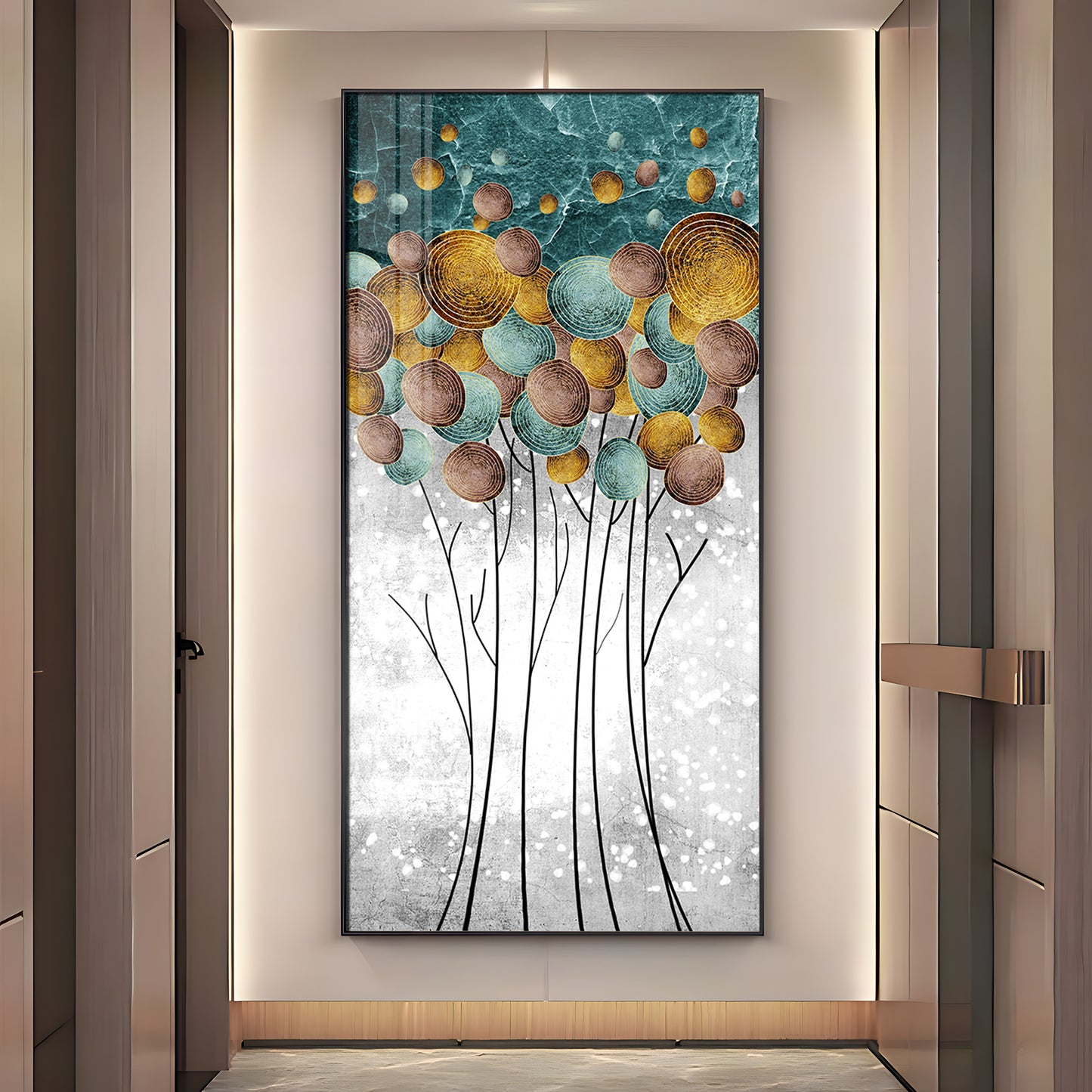 Perfect Modern Abstract Premium Acrylic Vertical Wall Art