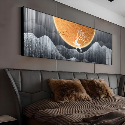 Deer in the Wild Premium Acrylic Horizontal Wall Art