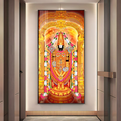 Shree Tirumala Deva Premium Acrylic Vertical Wall Art