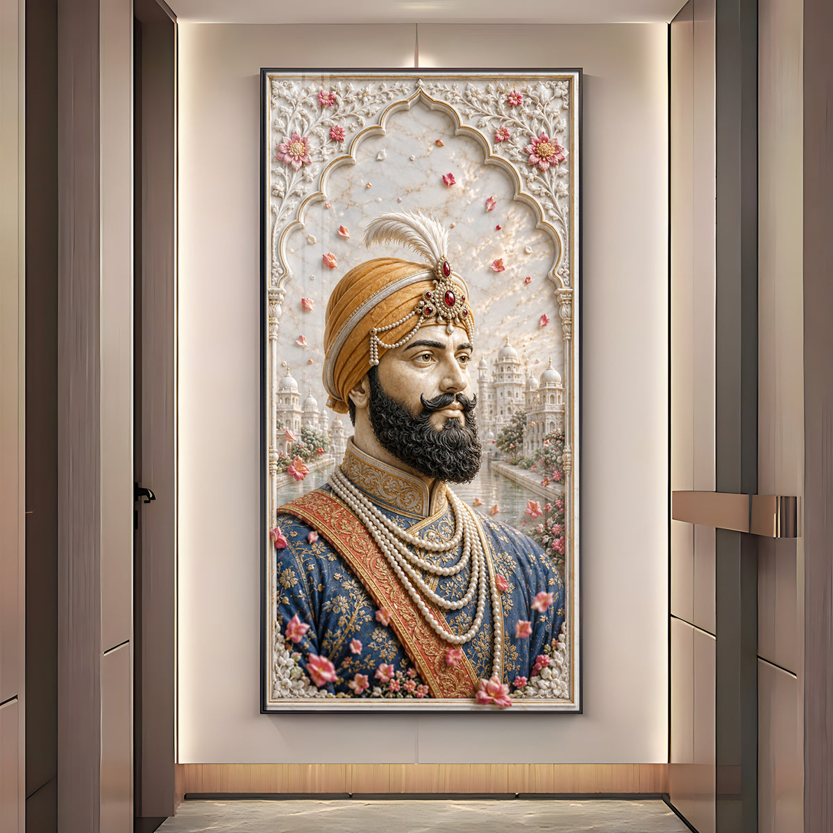 Sri Guru Gobind Singh Ji Premium Acrylic Vertical Wall Art