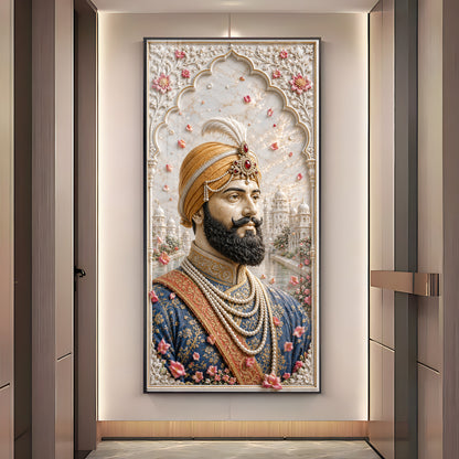 Sri Guru Gobind Singh Ji Premium Acrylic Vertical Wall Art