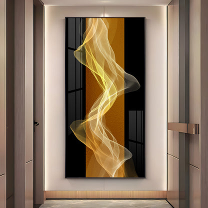 Energetic Etheric Waves Premium Acrylic Vertical Wall Art