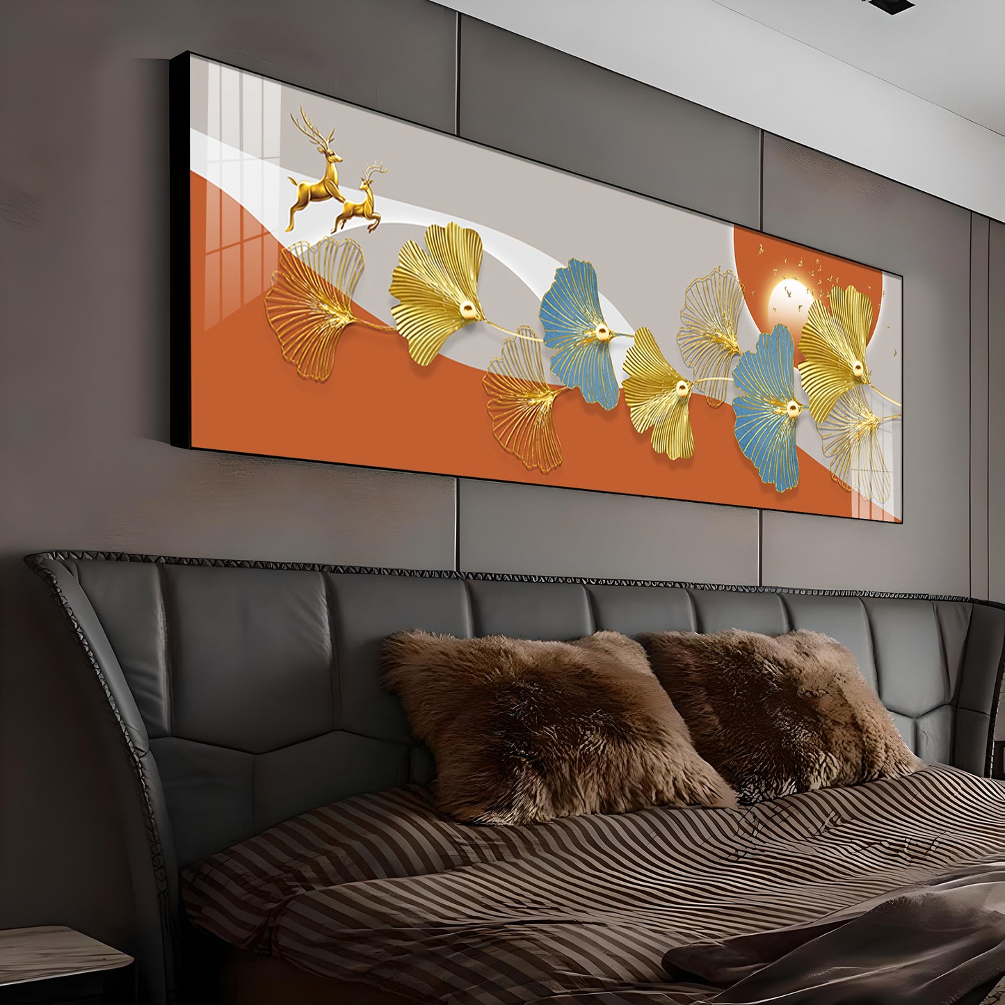 Leaf Fusion Premium Acrylic Horizontal Wall Art