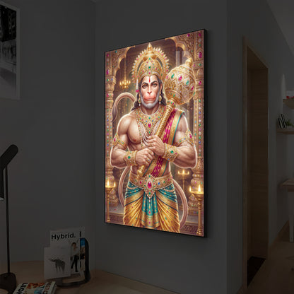 Jay Bajarangbali Modern Luxury Backlight Vertical Wall Art