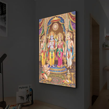 Ram Darbar Modern Luxury Backlight Vertical Wall Art