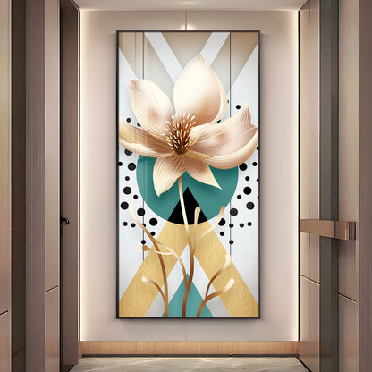 Abstract Flower Premium Acrylic Vertical Wall Art
