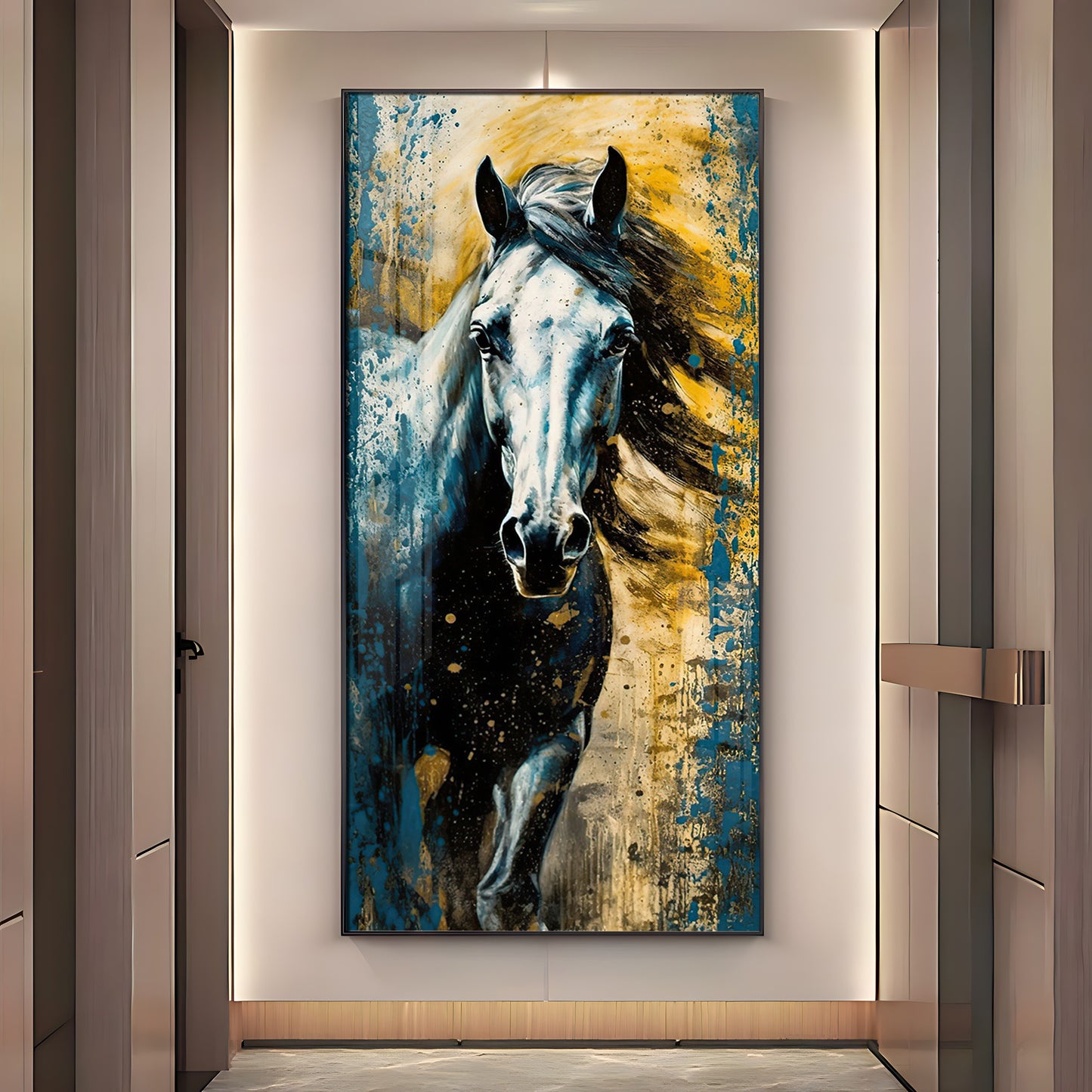 Horse Equine Elegance Premium Acrylic Vertical Wall Art