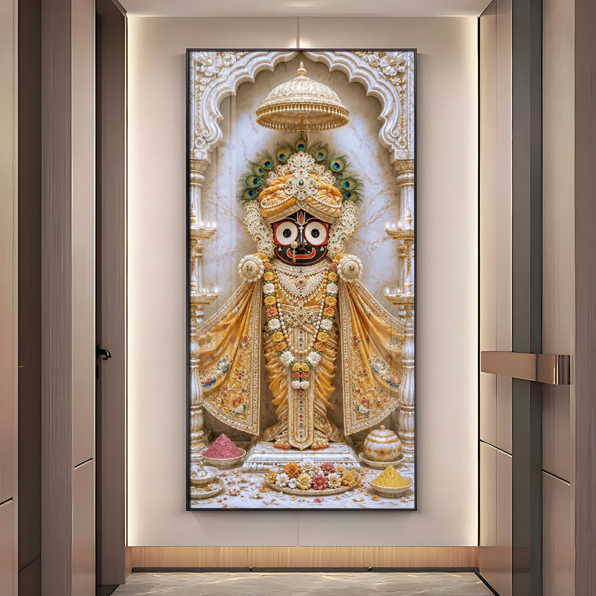 Sacred Jagannath Premium Acrylic Vertical Wall Art