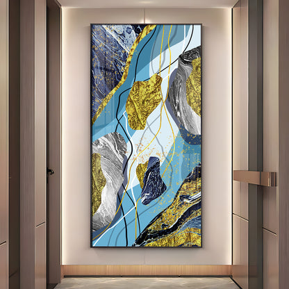 Azure Elegance Premium Acrylic Vertical Wall Art
