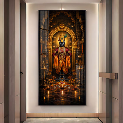 Lord Vithoba Premium Acrylic Vertical Wall Art