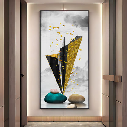 Geometric Minimalist Premium Acrylic Vertical Wall Art