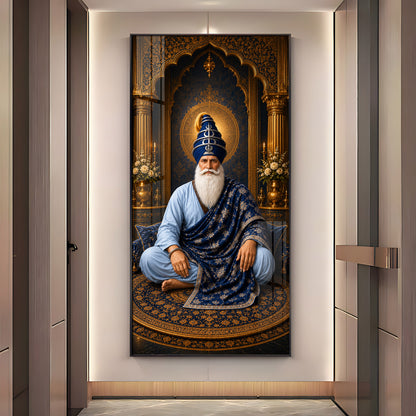 Spiritual Guru Hargobind Ji Premium Acrylic Vertical Wall Art