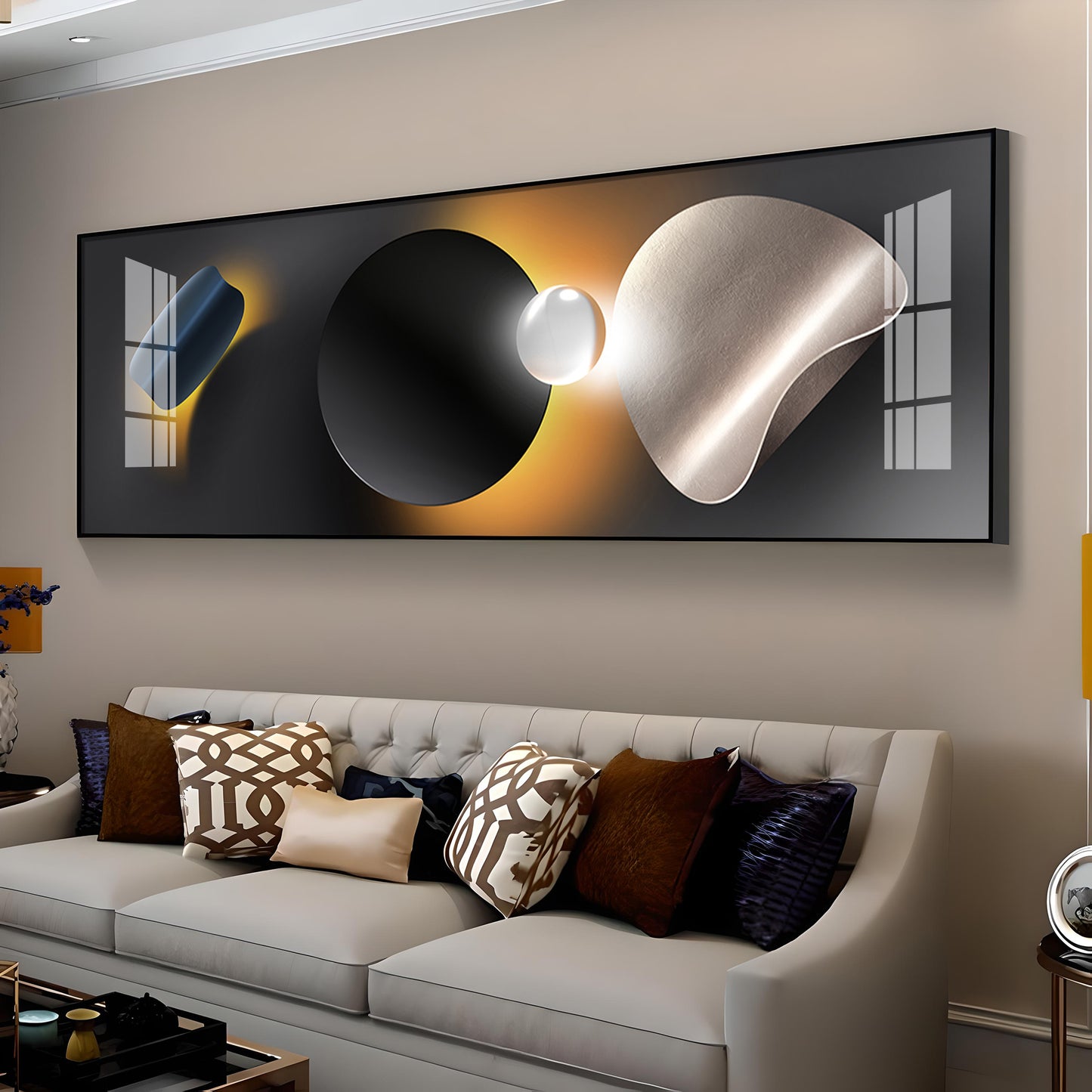 Luminous Harmony Premium Acrylic Horizontal Wall Art