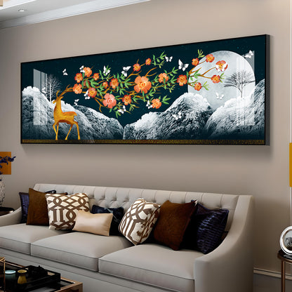 Deer At The Summit Premium Acrylic Horizontal Wall Art