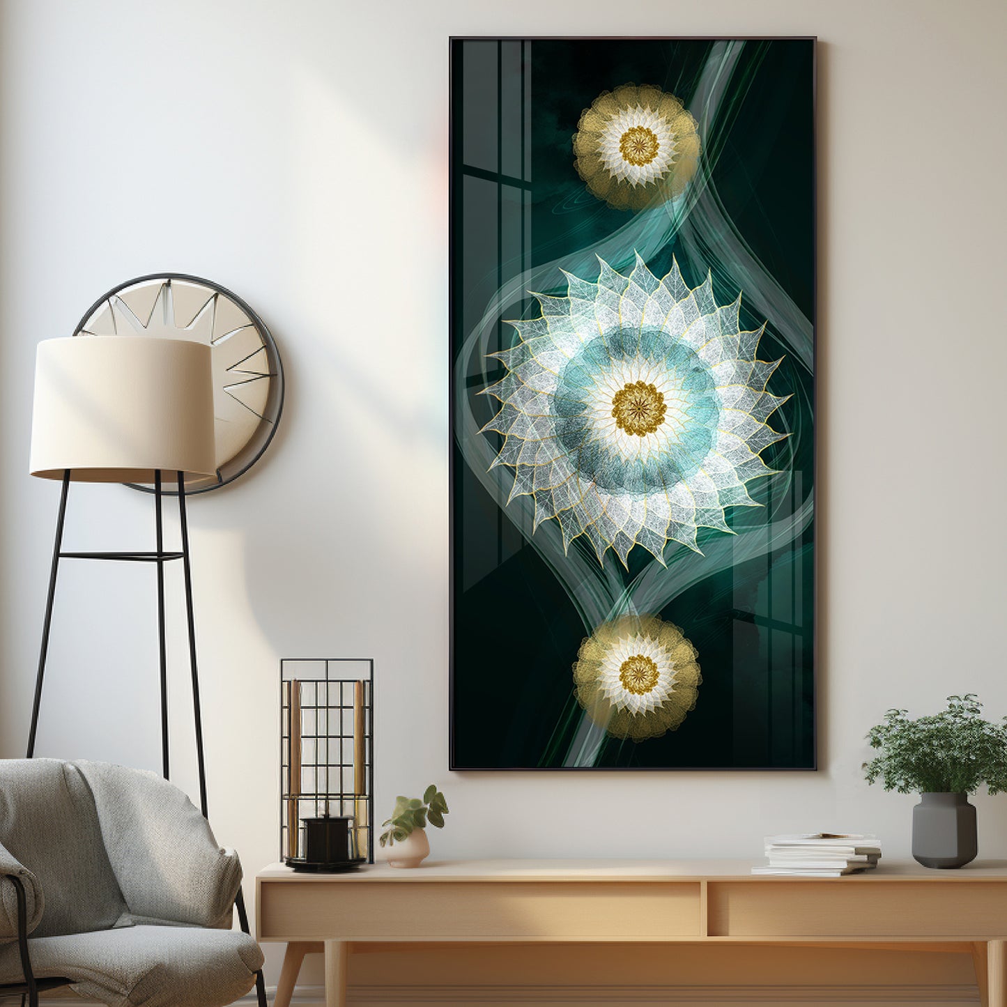 Evil Eye Theme Premium Acrylic Vertical Wall Art