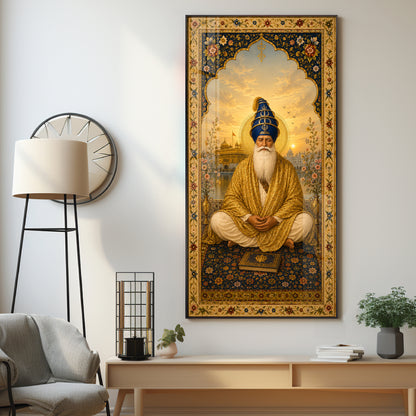 Divine Guru Ram Das Ji Premium Acrylic Vertical Wall Art