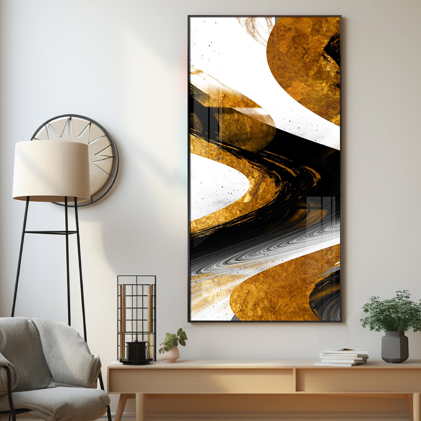 Modern Muse Canvas Premium Acrylic Vertical Wall Art
