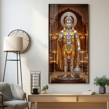 Jay Bajrangbali Premium Acrylic Vertical Wall Art