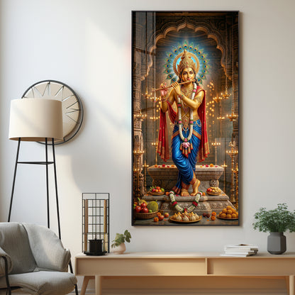 Shiv Putra Ganesh Ji Premium Acrylic Vertical Wall Art