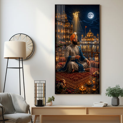 Harmandir Sahib Ji Premium Acrylic Vertical Wall Art