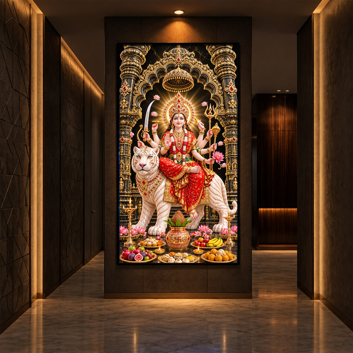 Amba Modern Luxury Backlight Vertical Wall Art