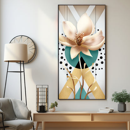 Abstract Flower Premium Acrylic Vertical Wall Art