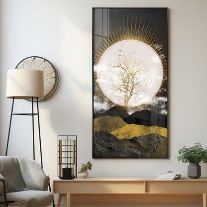 Full Moon Premium Acrylic Vertical Wall Art