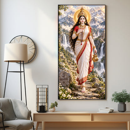 Mata Brahmacharini Premium Acrylic Vertical Wall Art