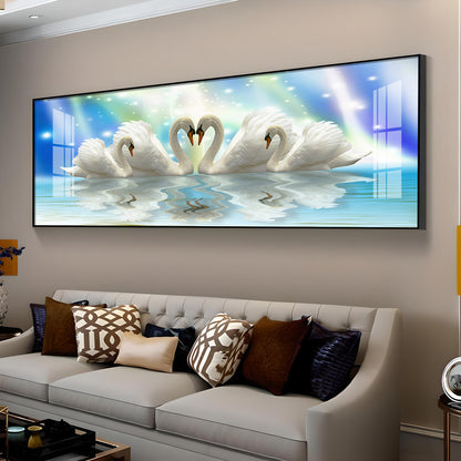 Elegant Swan Premium Acrylic Horizontal Wall Art